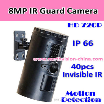 Weather-Proof IP66 Invisible IR Guard Camera